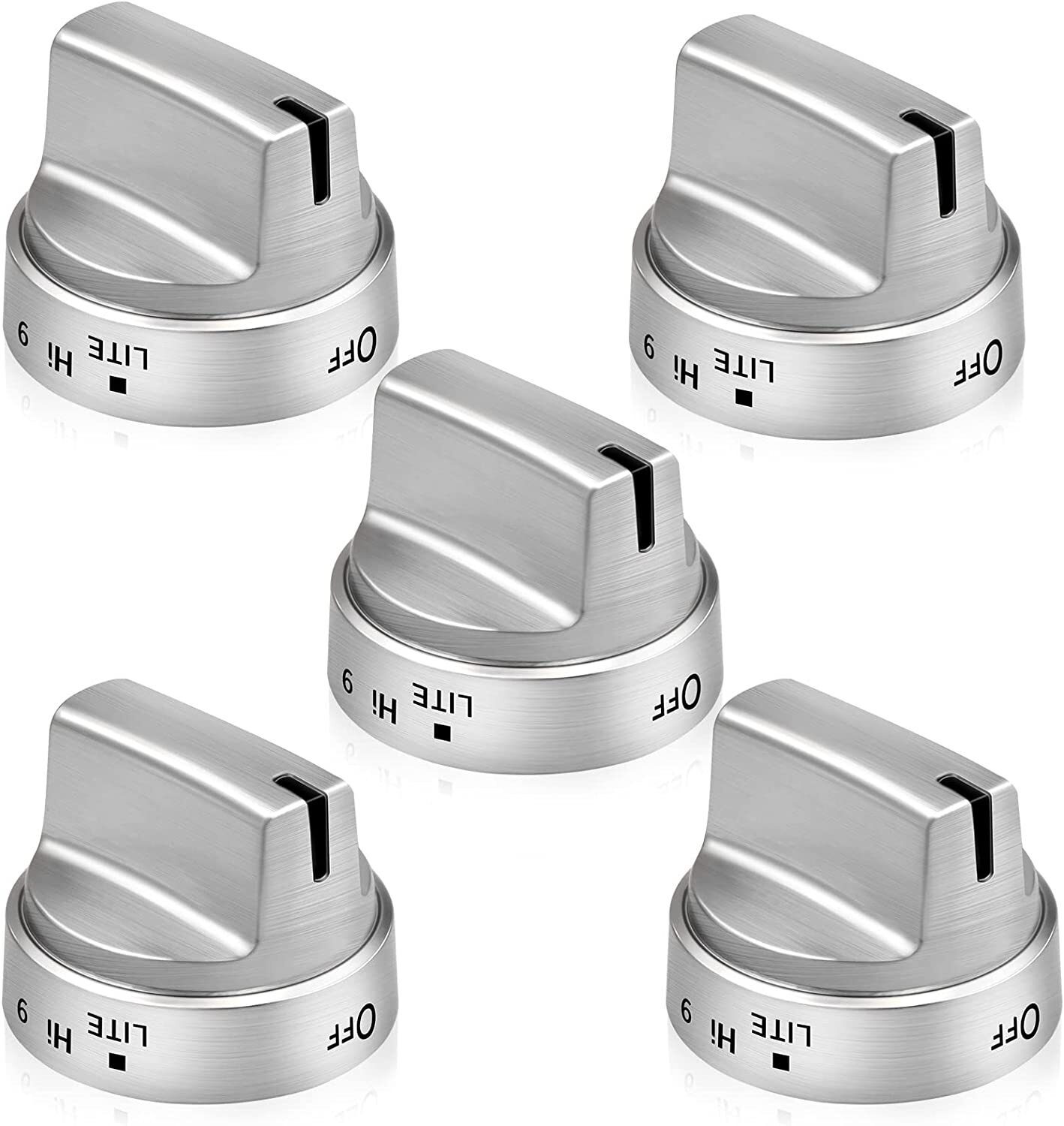 Stainless Steel Look Control Knob Replacement for GE Gas Range Stove WB03X24818 gallery