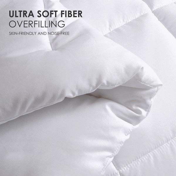 White Down Alternative Comforter All Season Machine Washable Breathable Queen gallery