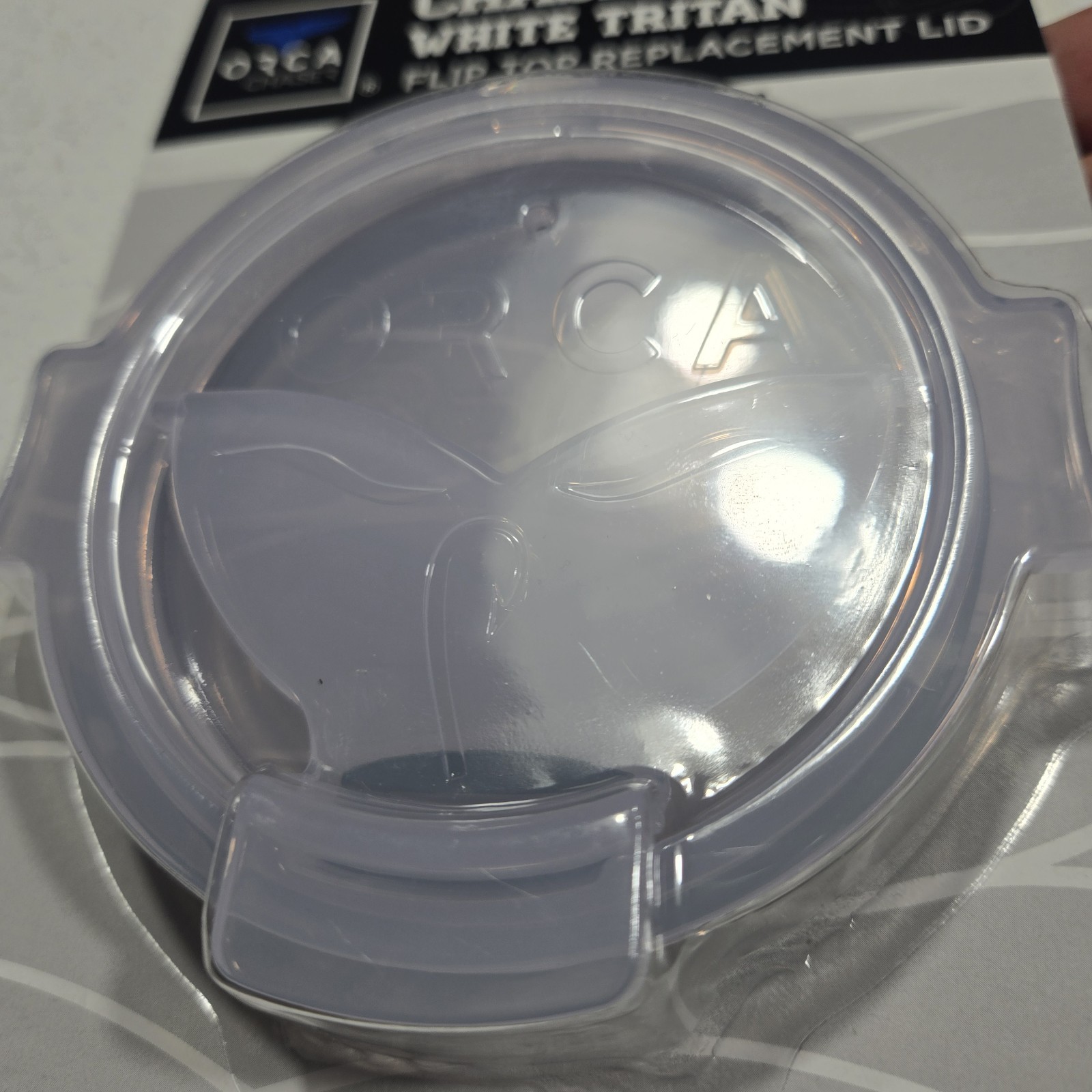 Orca Chaser White Tritan Flip Top Replacement Lid Fits Chaser & Chaser Team 27oz gallery