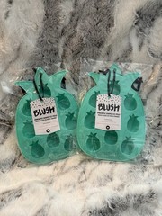 Pineapple Ice Cube Tray 9 Pineapple-Shaped Cubes Set of 2 RV $30 Blush Brand