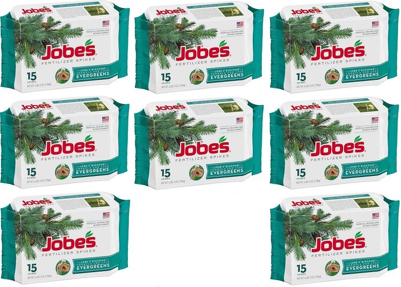 Jobe's 01611 15 Count Evergreen Fertilizer Food Spikes - Pack of 8 gallery