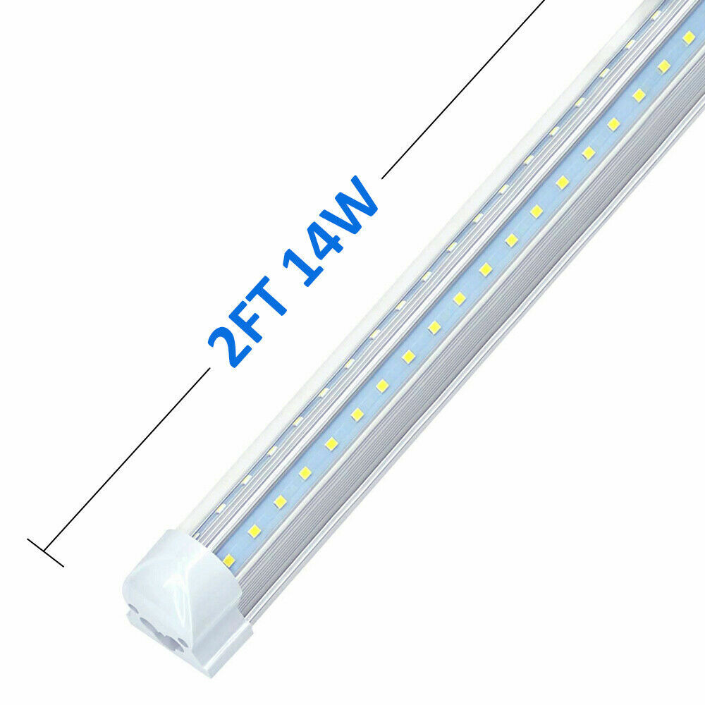JESLED T8 LED Tube Light 2FT 4FT 5FT 6FT 8FT Integrated LED Shop Light Fixture gallery