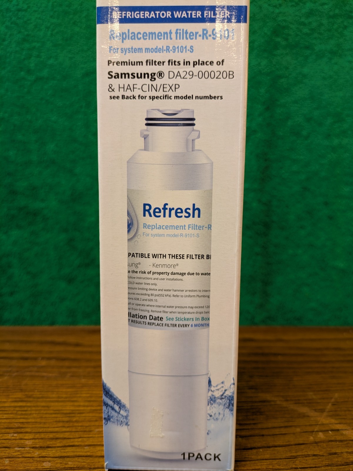 WATER FILTER SAMSUNG DA29-00020B HAF-CIN/EXP, 46-9101 (+8 SEE BACK OF BOX ) gallery