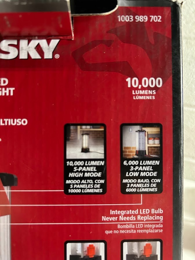 HUSKY 10,000-Lumen Area Utility LED Work Light gallery