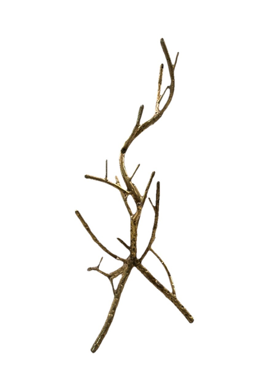 Metal Tree With Branches Jewelry Stand Display Organizer Gold Nature Sculpture gallery