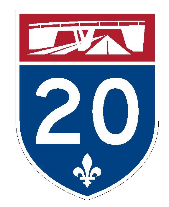 Quebec Autoroute 20 Sticker Decal R4818 Canada Highway Route Sign Canadian gallery