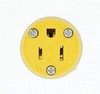 Grounding Lighted Cord End Replacement 125V 15A Plug In Green PVC Indoor gallery
