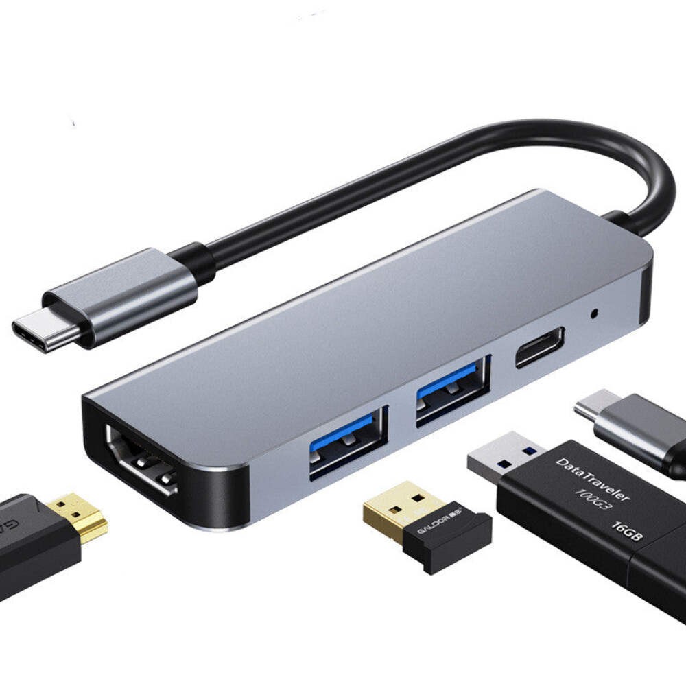 New Type-C Docking Station USB C Hub PD Fast Charging Four In One Hub 4K gallery