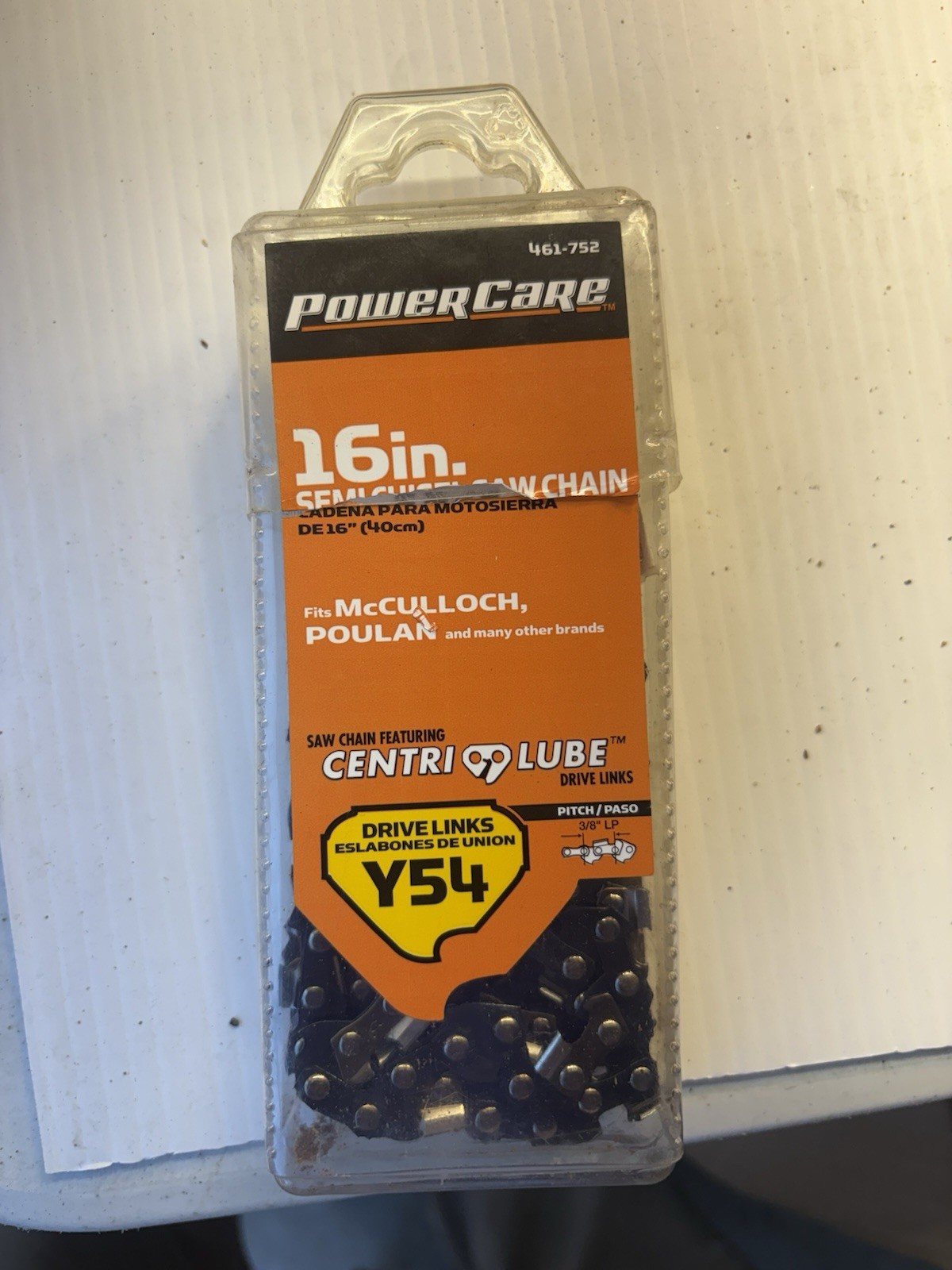 ChainSaw Chain 16 in. Power Care Y54 Semi Chisel by open box. gallery