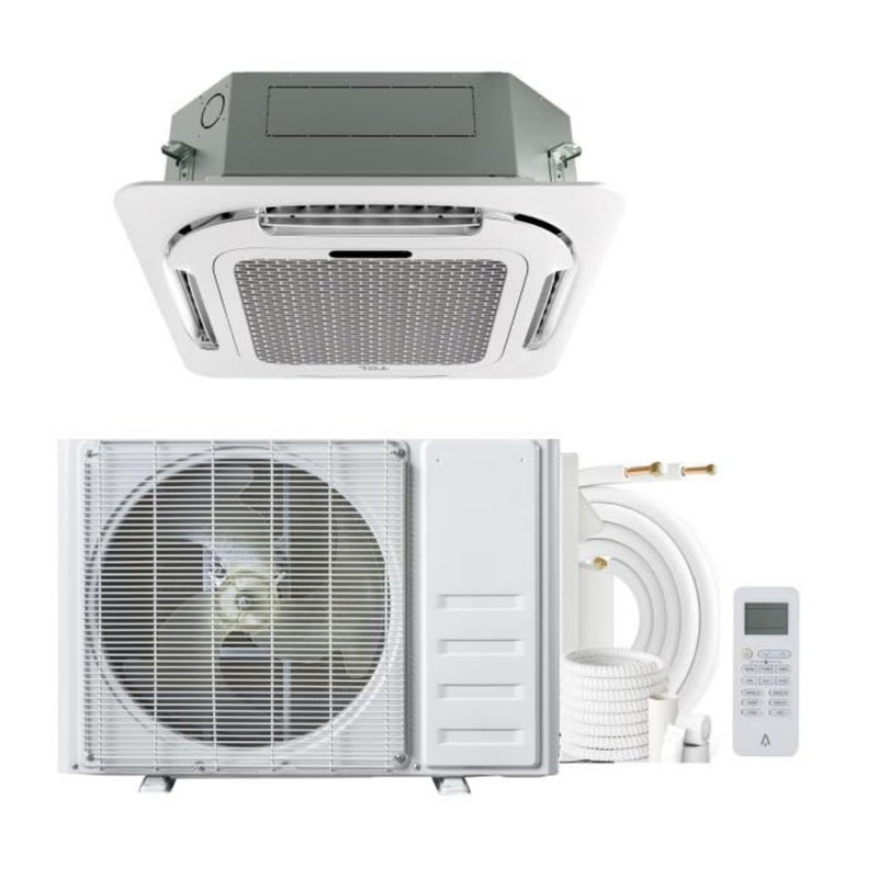 9000 BTU Ceiling Cassette Mini Split AC Cooling & Heating SEER 23 208/230V R454B gallery