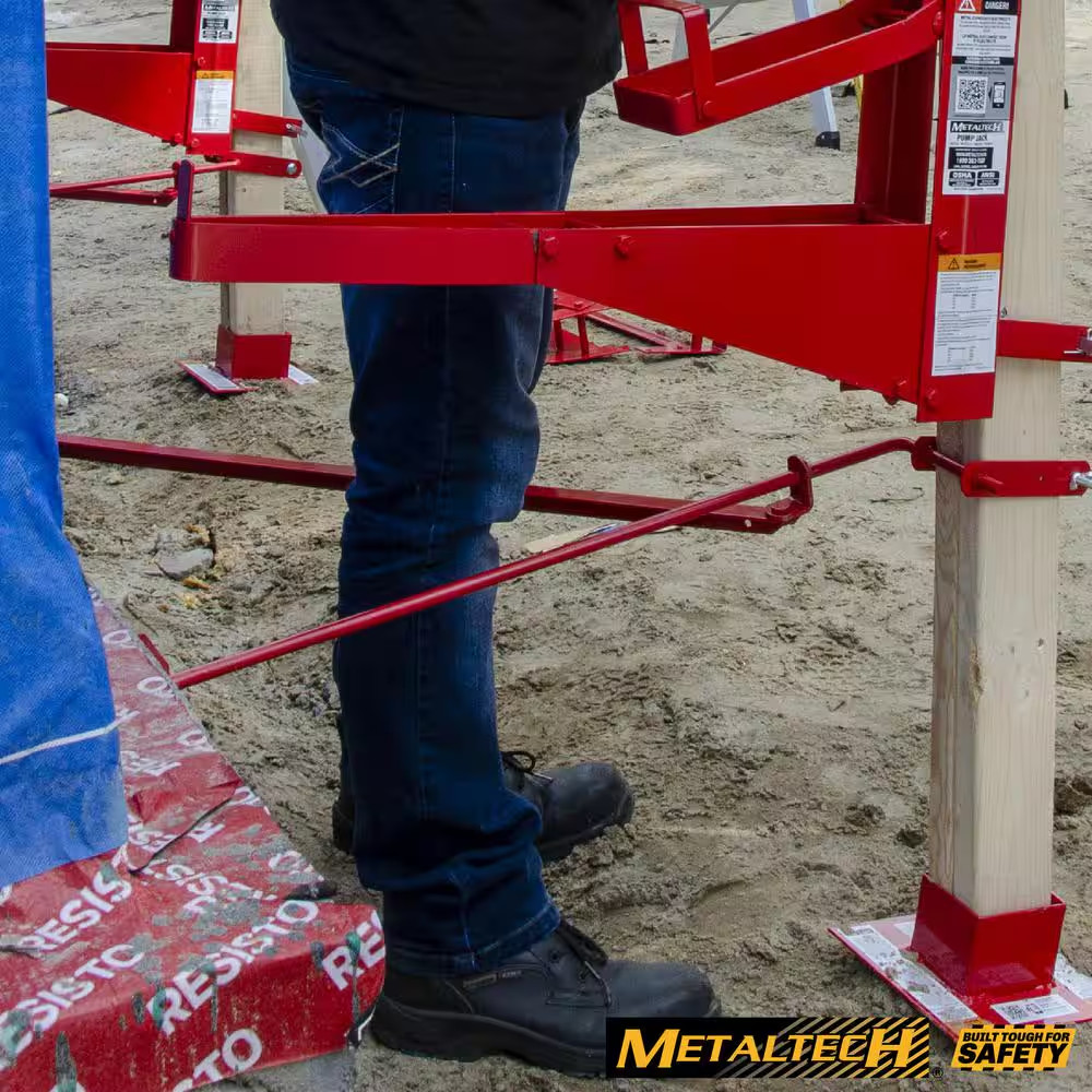 MetalTech Steel Pump Jack Brace Portable Scaffolding 37-1/4 W X 34 D X 4 In. H gallery