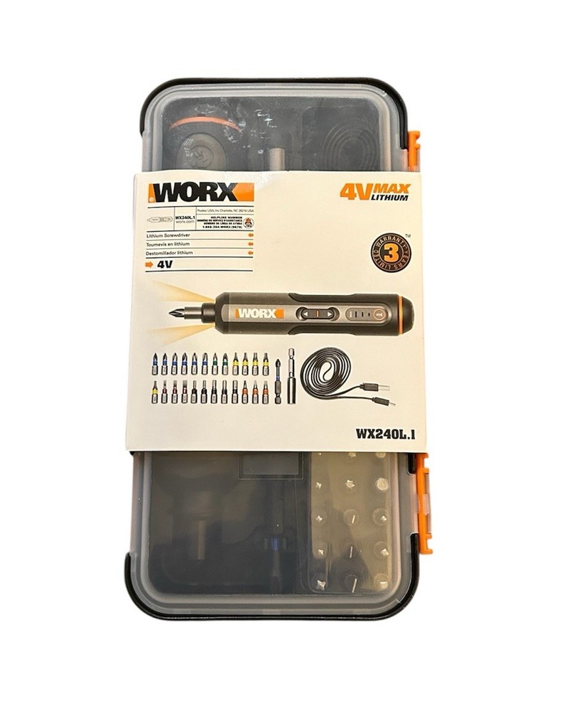WORX 4V Max Lithium Cordless Screwdriver Set WX240L Brand New 3 Year Warranty