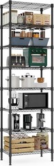 8 Tier Wire Shelf M MZG 2000 lb Heavy Duty Black