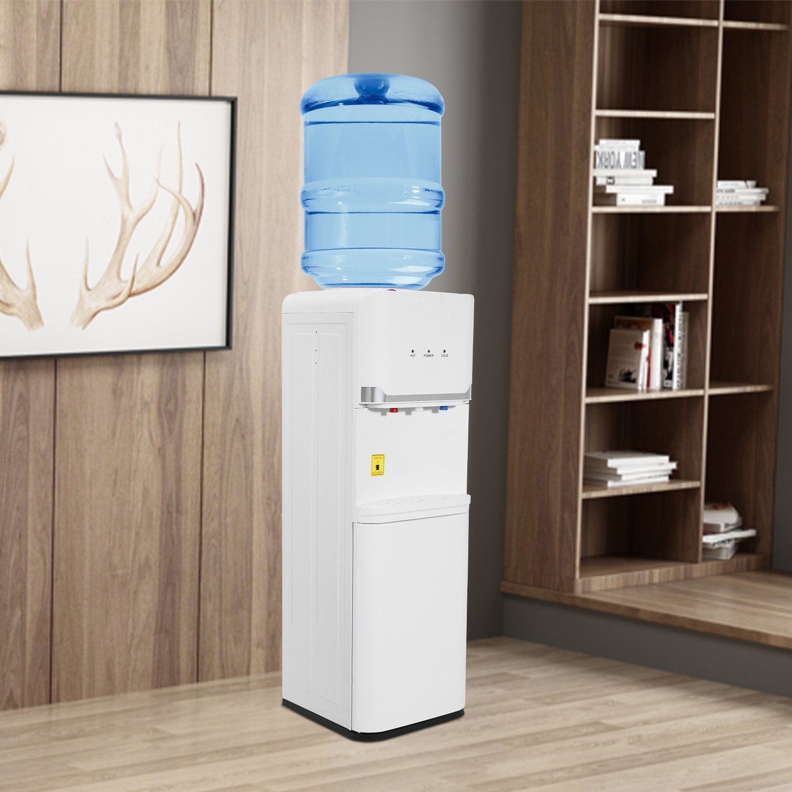 Hot&Cold&Warm Water Cooler Top Loading Water Dispenser – White, Holds 5 Gallon gallery
