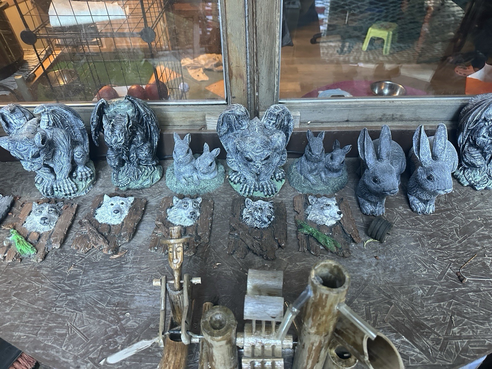 Gargoyle Statue - Granite & Cement - 10lbs - Resiliant - USA - Decorative gallery