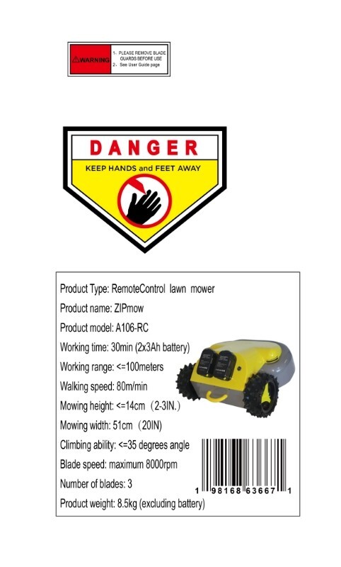 Zipmow RC robotic mower gallery