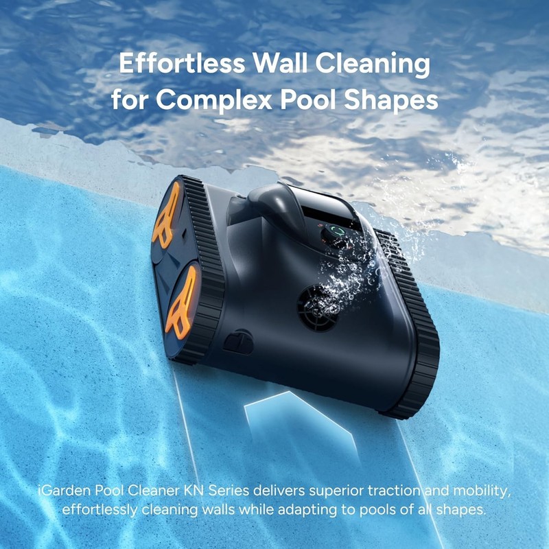 iGarden Robotic Pool Cleaner KN Series, 210-Min Runtime, Smart 3D Navigation gallery