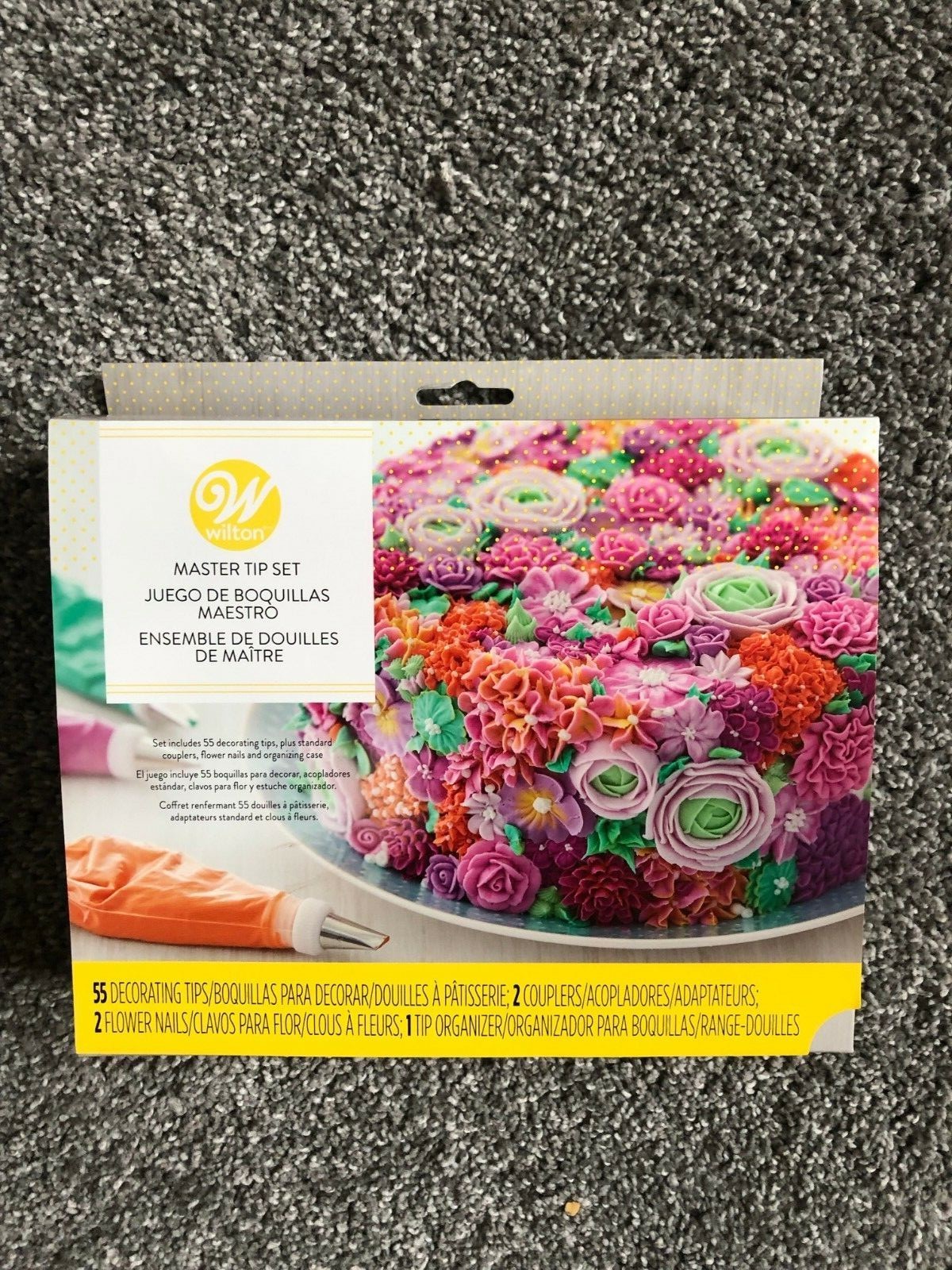 Wilton Master Tip Set 55 Decorating Tips, Couplers, Flower Nails, Tip Organizer gallery