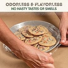 KC’s Compostable Cling Wrap – 99 ft × 12 in Roll, Extra-Thick 10 μm Plant-Based gallery