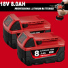 (2) NEW IN PACK For Milwaukee M18 48-11-1880 8.0 AH Batteries 18V XC High Output gallery