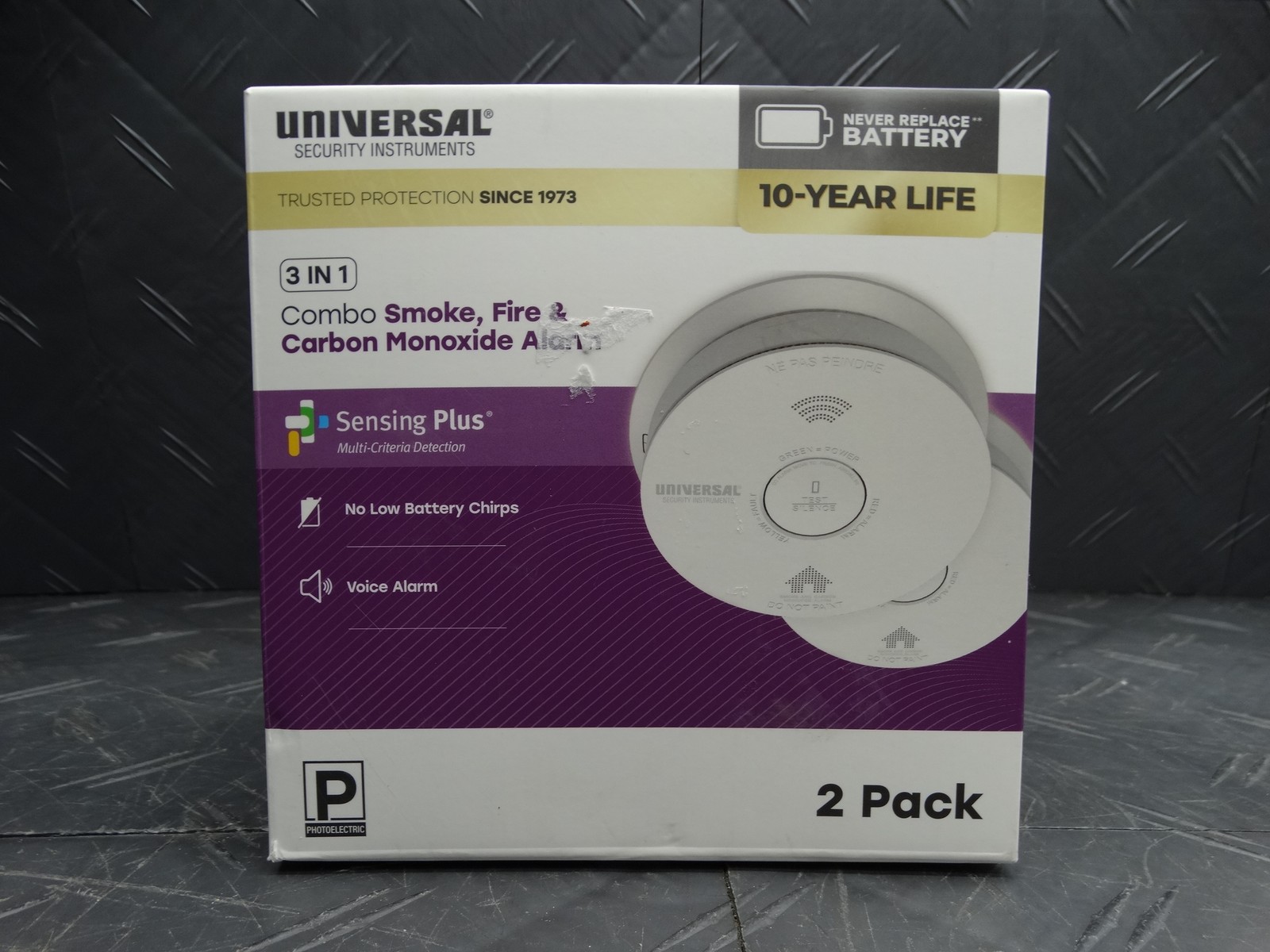 USI 1-Pack 10-Year Battery Combination Smoke & Carbon Monoxide Detector w/Alarm gallery