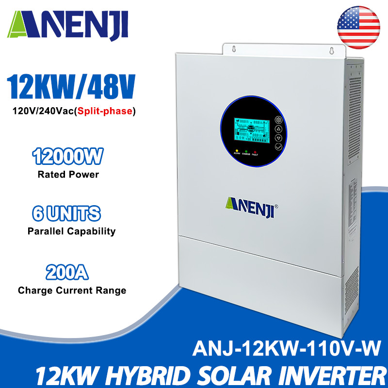 12KW 48V Hybrid Solar Inverter Split Phase 120V/240V Dual MPPT 200A Parallel gallery
