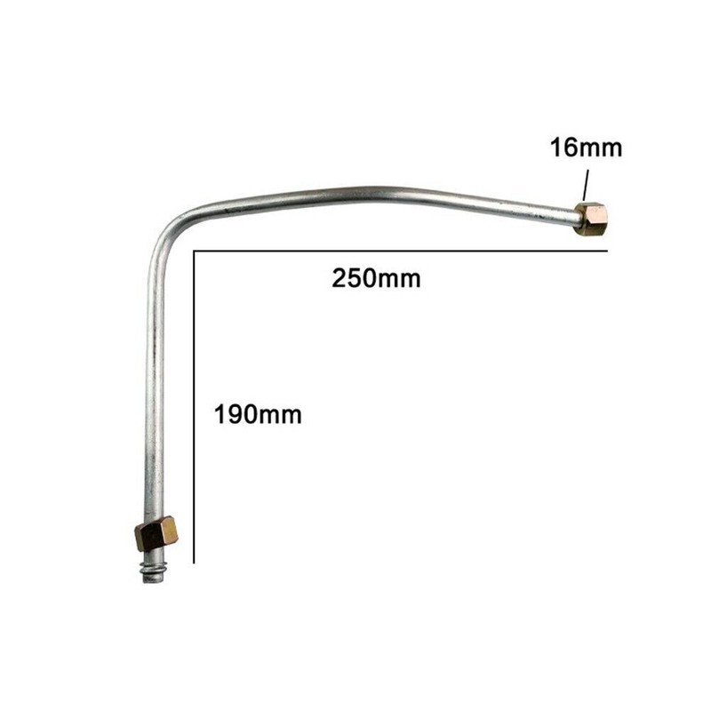 Compressed Air Line Metal Flex Hose Aluminum Exhaust Compressor Tube G3/8 Silver gallery