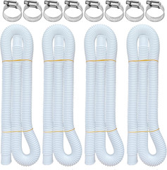 Pool Hoses for above Ground Pools, 4 Pack 1.25 X 59 Inch Pool Filter Pump Hoses