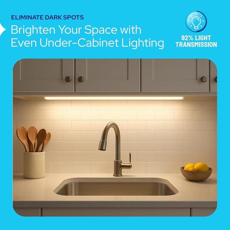KastLite Light Cover Replacement Undercabinet Lens Diffuser | 17-7/8"L gallery
