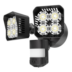 Sansi 36W 3600Lm Led Motion Sensor Outdoor Light 50000 Hrs Lifespan Security