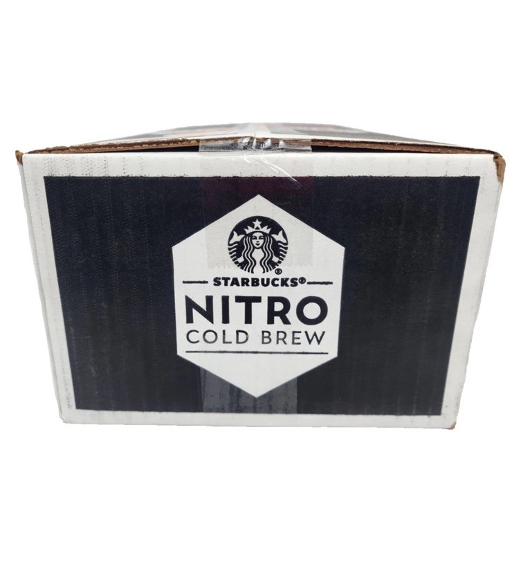 Starbucks - RTD Coffee Nitro Cold Brew, Black Unsweetened 9.6 fl oz BB 05/26 8pk gallery