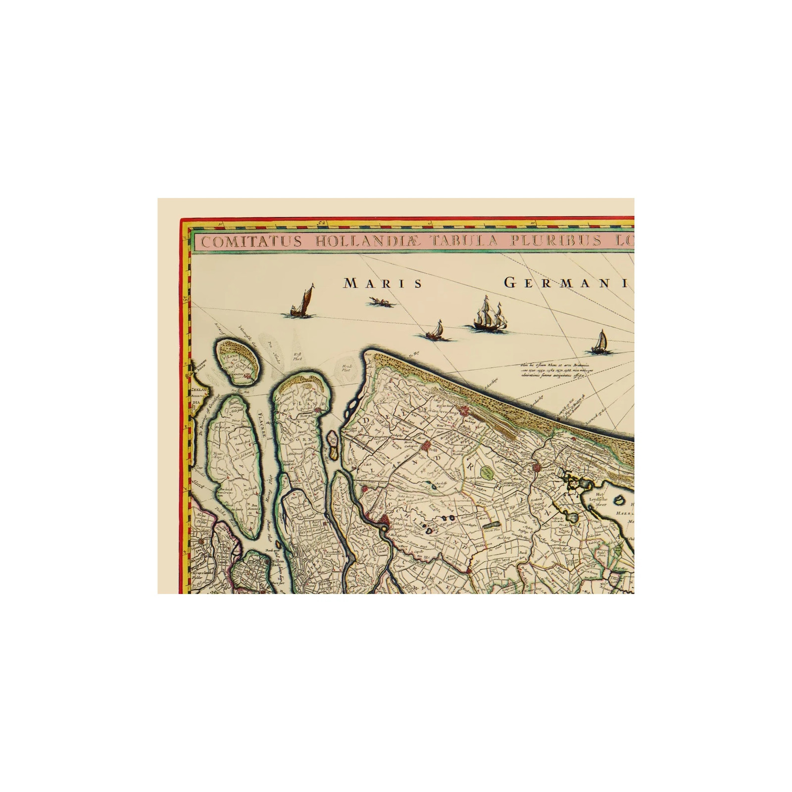 Historic Map - Holland Netherlands - Visscher 1682 - Vintage Wall Art gallery
