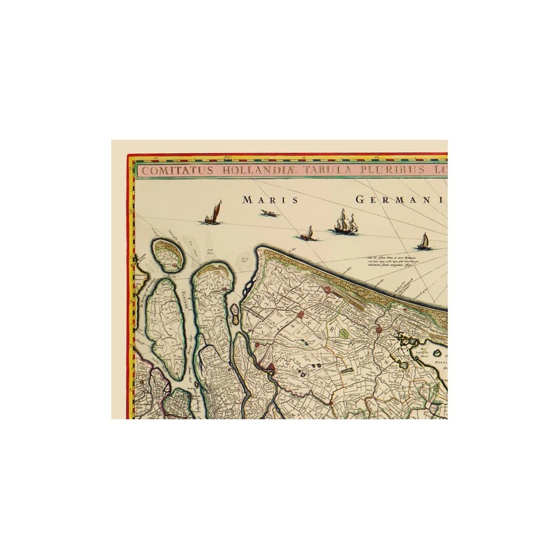 Historic Map - Holland Netherlands - Visscher 1682 - Vintage Wall Art gallery
