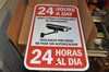 24 Hour Video Surveillance SIGN Camera 18'X 12" English/Spanish LOT OF 4 gallery