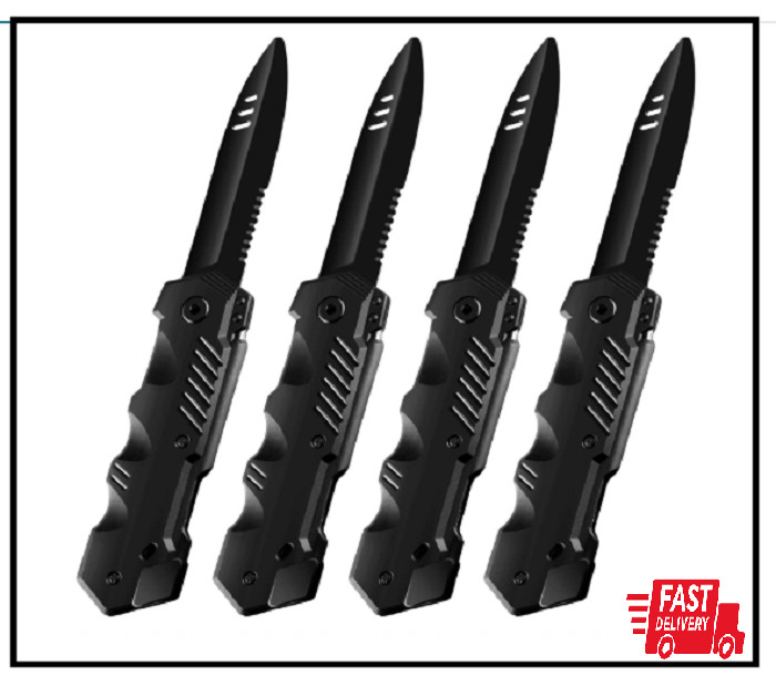 4 Pieces Retractable Knife Prop Knife Fake Knife False Trick Gadget Toy gallery