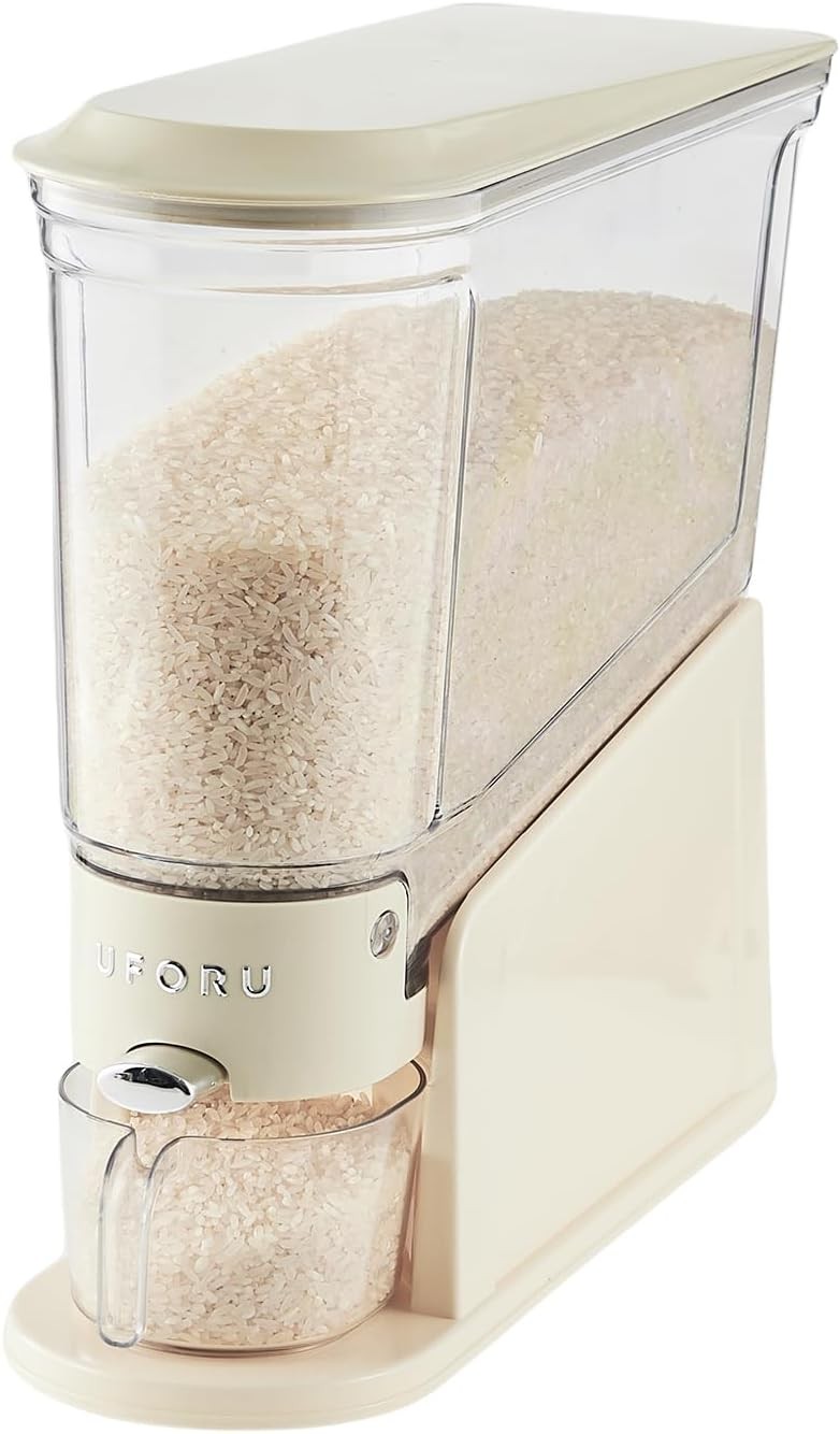 Rice Dispenser 11Lbs, Slim Rice Storage Container for Small Space, BPA-Clear Dry gallery