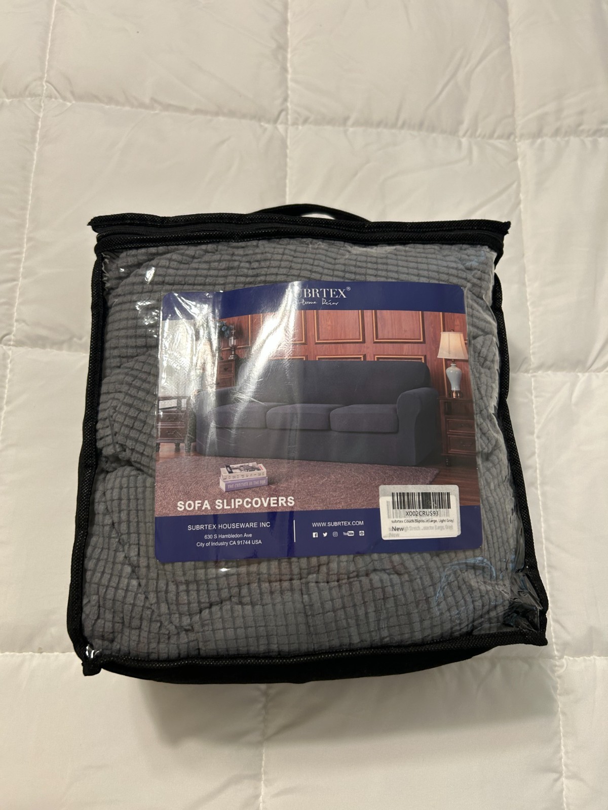 New Subrtex - Light gray Sofa Slipcover Model X002CRUS93 gallery
