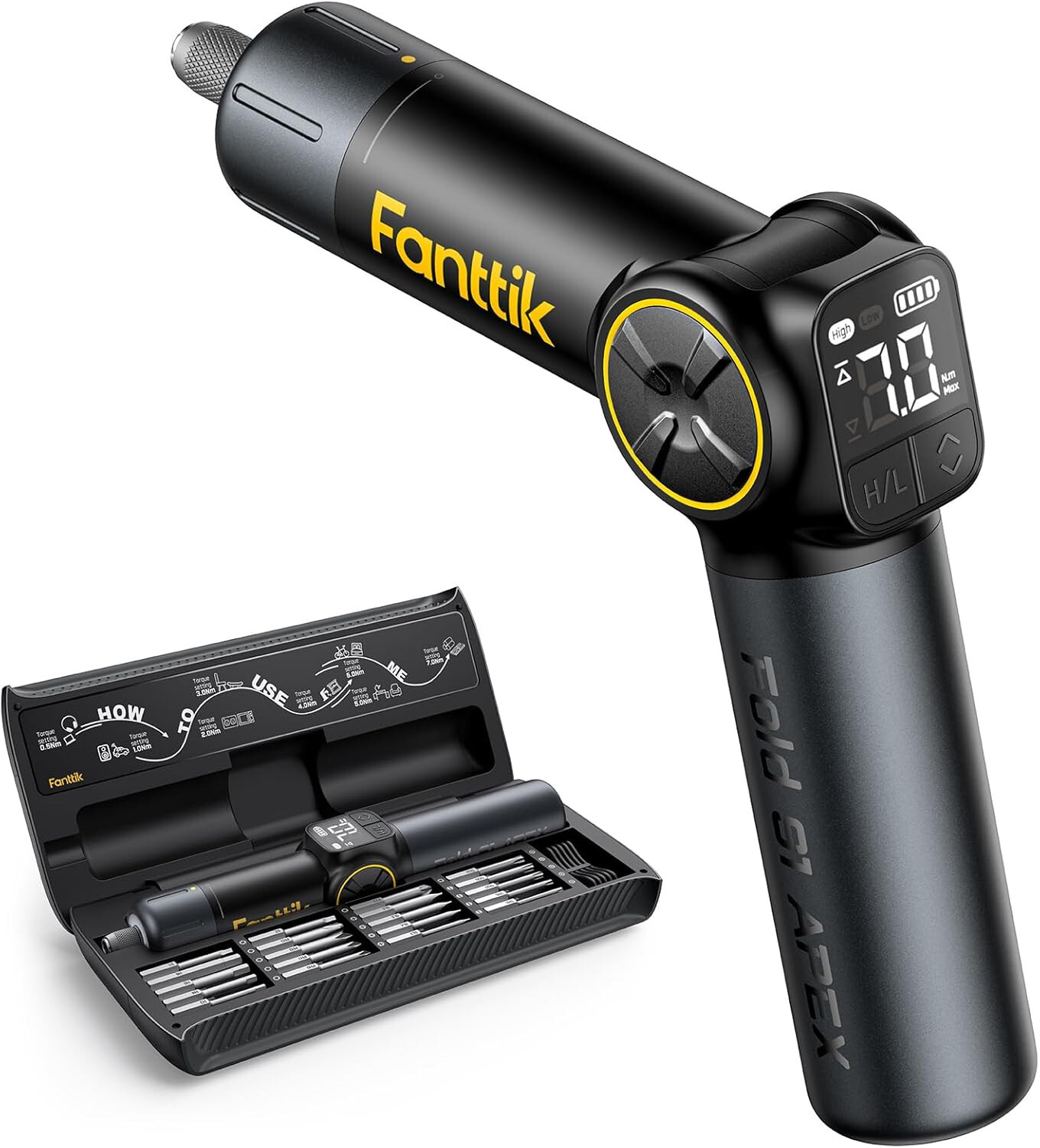 S1 APEX 3.7V Electric Screwdriver, Pivot Handle Screwdriver, Max 7N.m High Torqu gallery