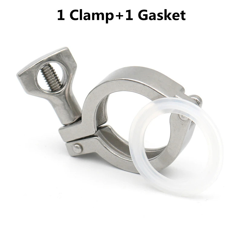 Sanitary Tri Clamp Clover 304 Stainless Steel 0.5-4in 25.4-119mm Ferrule Fitting gallery