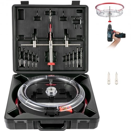 Adjustable Hole Saw Cutter Kit, 1-5/8" to 11-13 /16" (40-300 mm), Recessed Hol