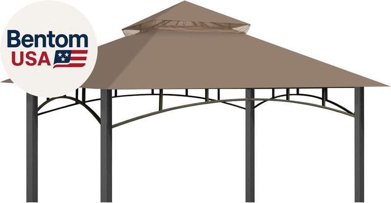 Replacement Canopy Top for Target Madaga Gazebo Model L-GZ136PST (Khaki) gallery