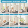 Wedge Pillow for Sleeping & Resting, 24"X24"X10" Memory Foam Cushion with Grey a gallery