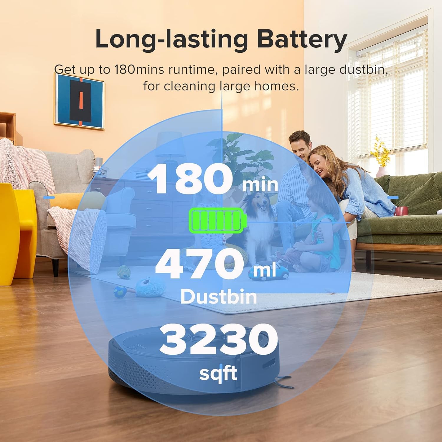 Roborock Q5 with 2700Pa Power Suction Robot Vacuum Q340RR - BLACK gallery