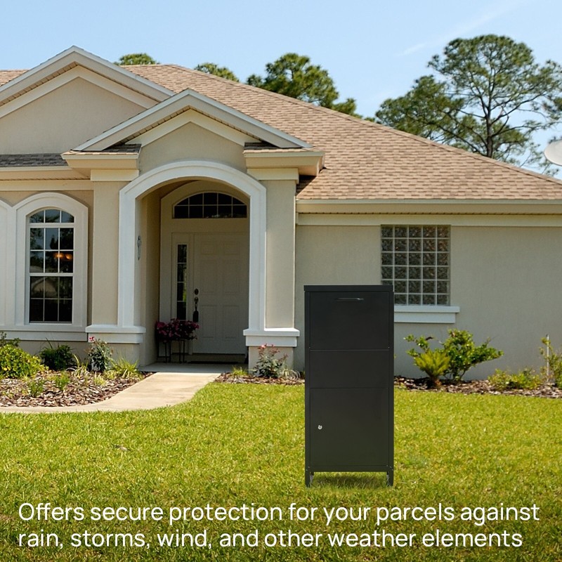Outdoor Package Delivery Box for Outside Large Lockable Parcel Storage Drop Box gallery