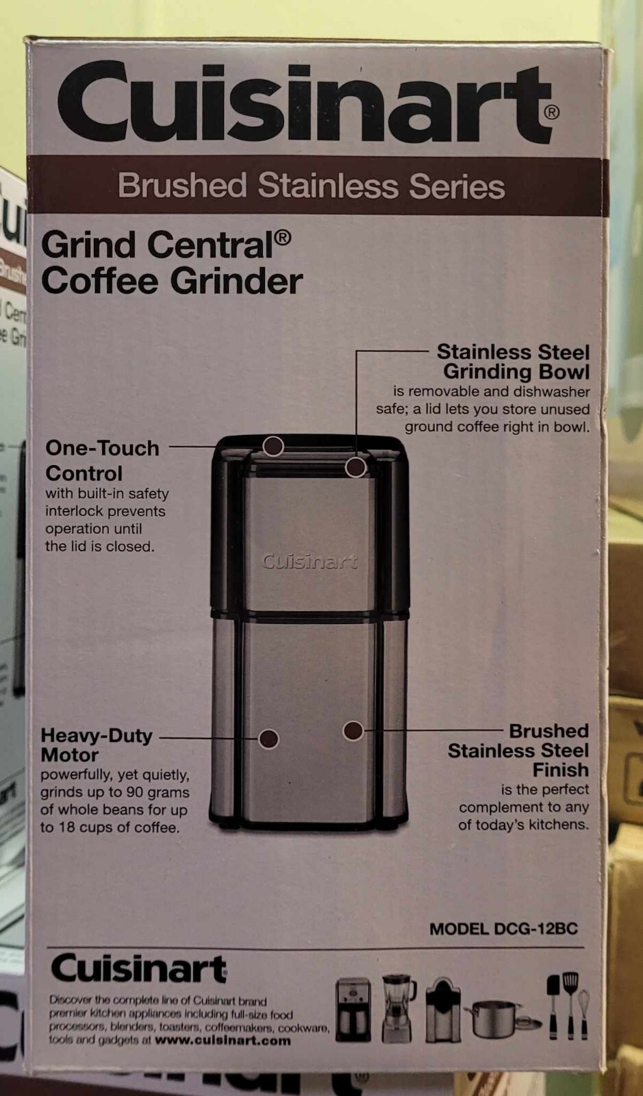 Cuisinart Brushed Stainless Steel Series Coffee Grinder - BRAND NEW! gallery