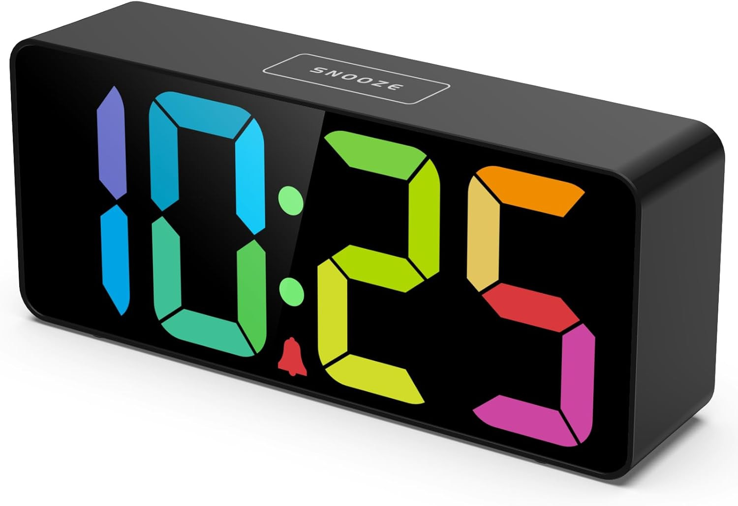7.5 Inches Big Number Alarm Clock for Seniors & Kids, 0-100% Adjustable Brightne gallery