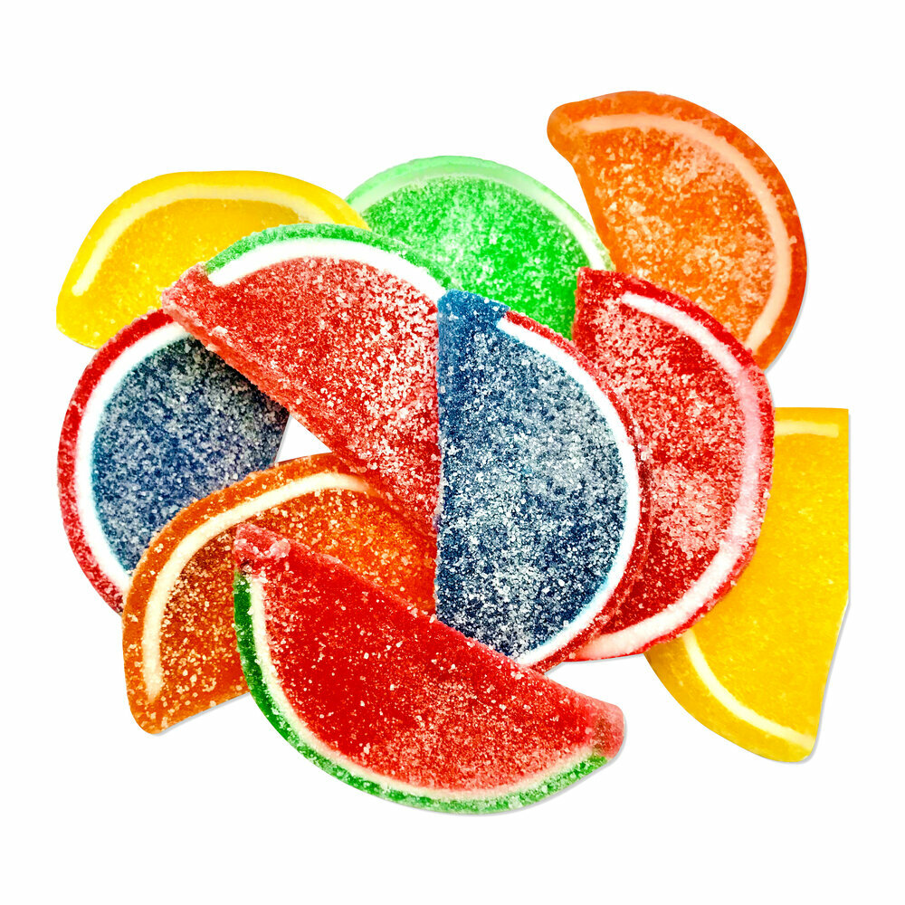 Bulk 5 lb Box Assorted BOSTON FRUIT SLICES - Regular Size - 6 Flavors gallery