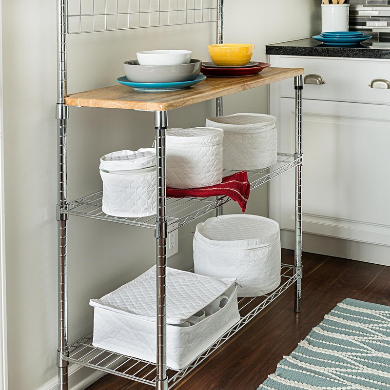 Dinnerware Storage Containers Set, Perfect for Dish Storage, China Storage, and gallery