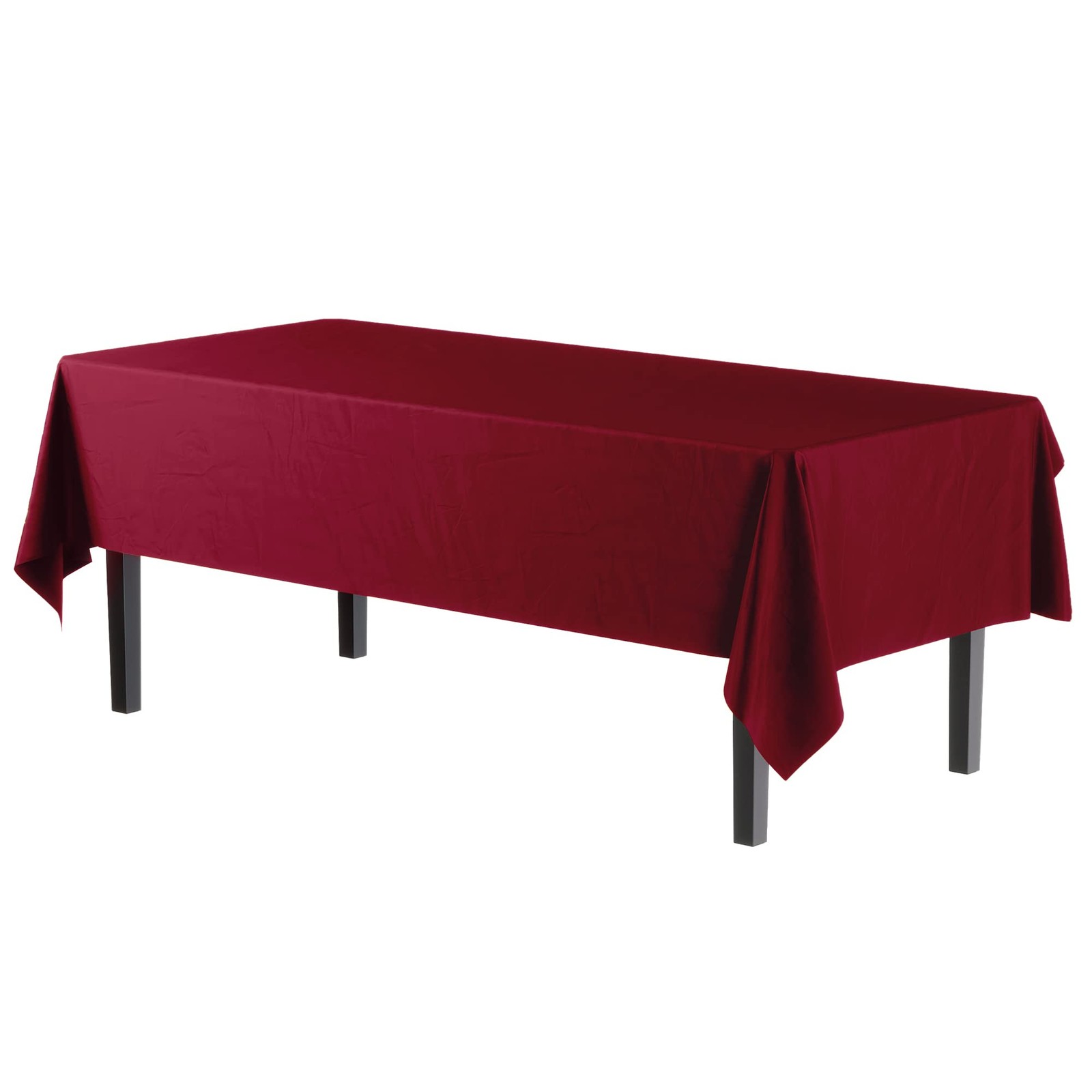 Exquisite 6-Pack Premium Plastic Tablecloth 54in. x 108in. Rectangle Plastic ... gallery