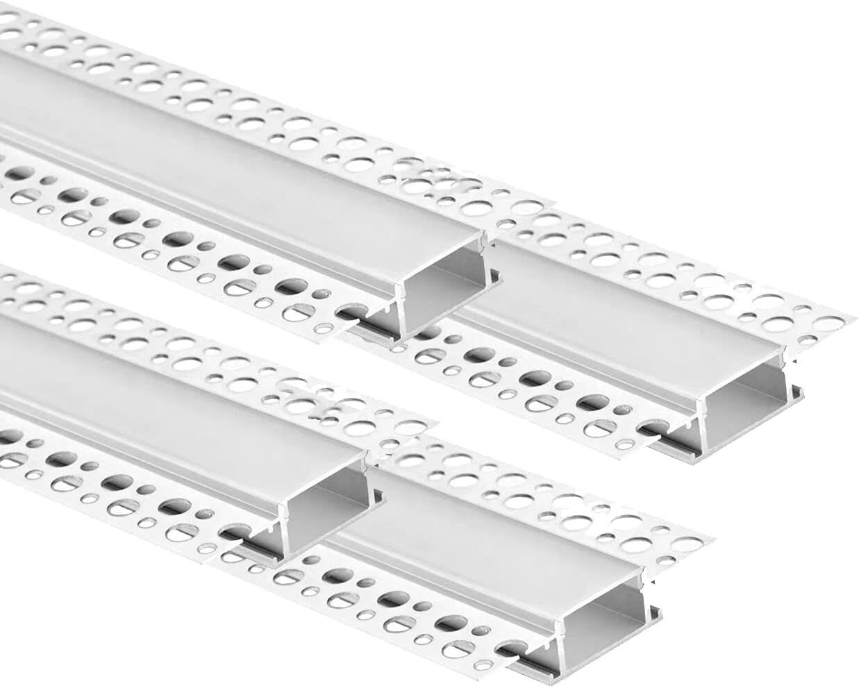 Plaster-in LED Channel 76*15mm Drywall LED Strip Aluminum Channel to 27mm Width gallery